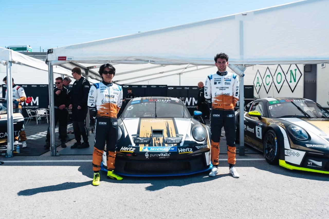 HWM pit at Portimão — Angelo #6 and Lars Zaenen #5